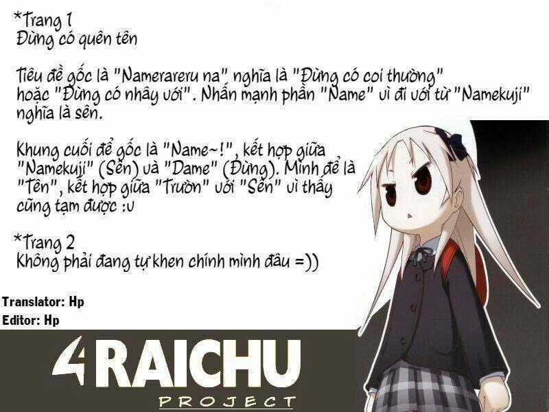Chiro Chan Chapter 1.1 trang 8