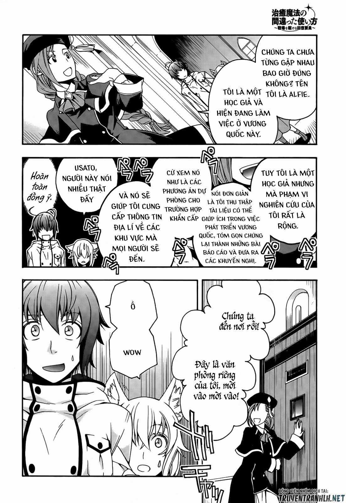 Chiyu Mahou no Machigatta Tsukaikata ~Senjou wo Kakeru Kaifuku Youin Chapter 15 trang 10