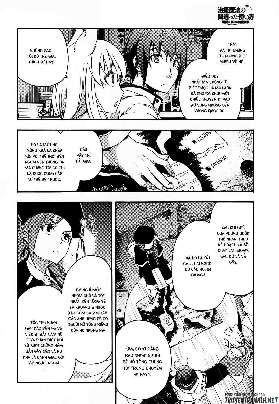 Chiyu Mahou no Machigatta Tsukaikata ~Senjou wo Kakeru Kaifuku Youin Chapter 15 trang 16