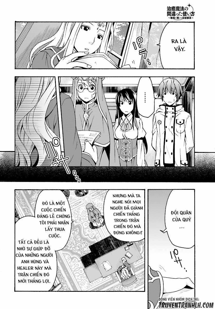 Chiyu Mahou no Machigatta Tsukaikata ~Senjou wo Kakeru Kaifuku Youin Chapter 17 trang 28