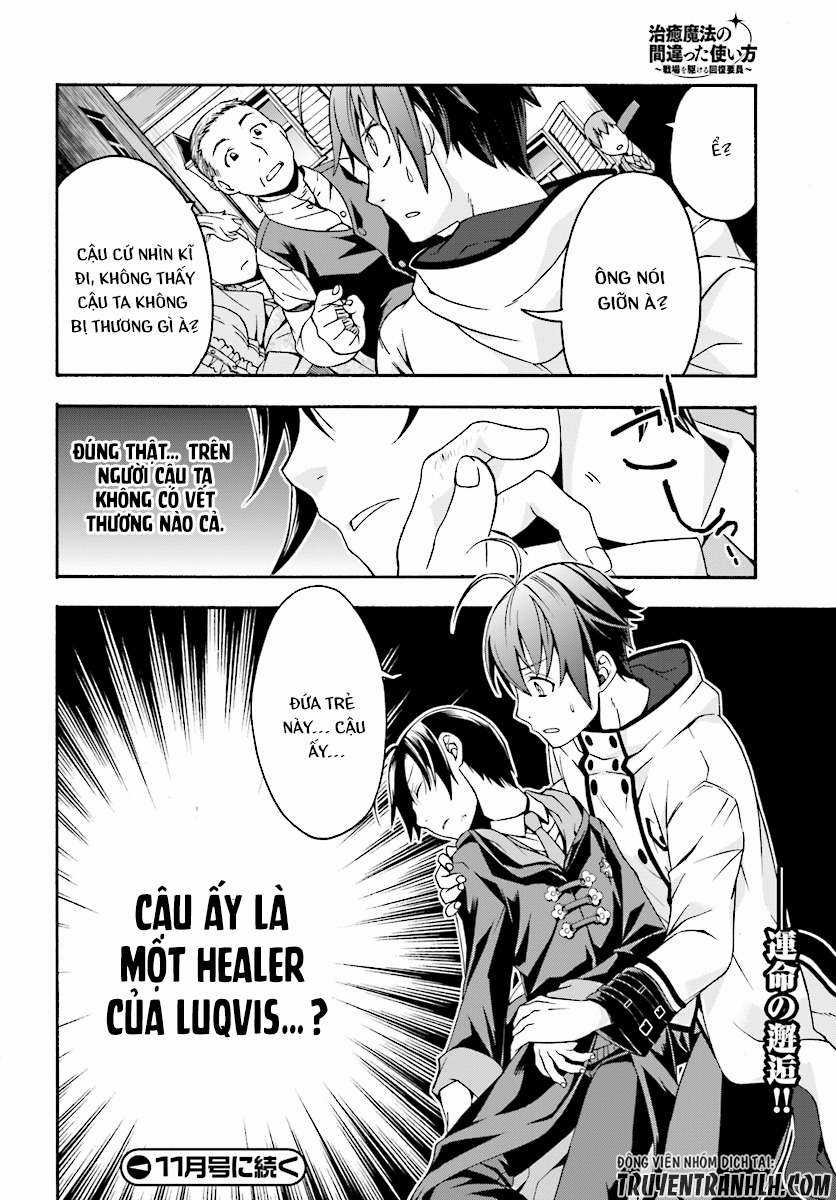 Chiyu Mahou no Machigatta Tsukaikata ~Senjou wo Kakeru Kaifuku Youin Chapter 17 trang 36