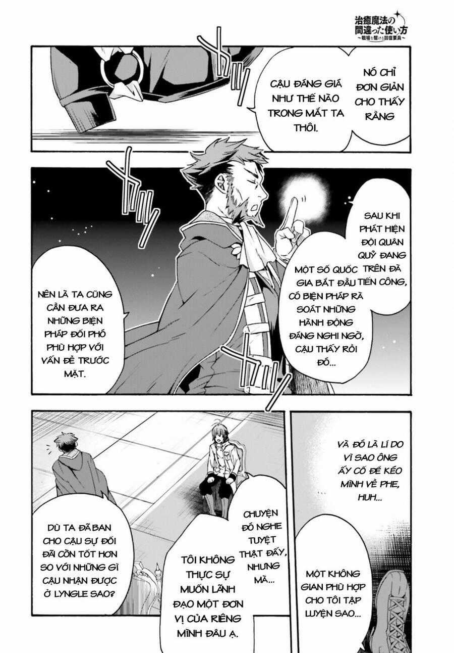 Chiyu Mahou no Machigatta Tsukaikata ~Senjou wo Kakeru Kaifuku Youin Chapter 47 trang 27
