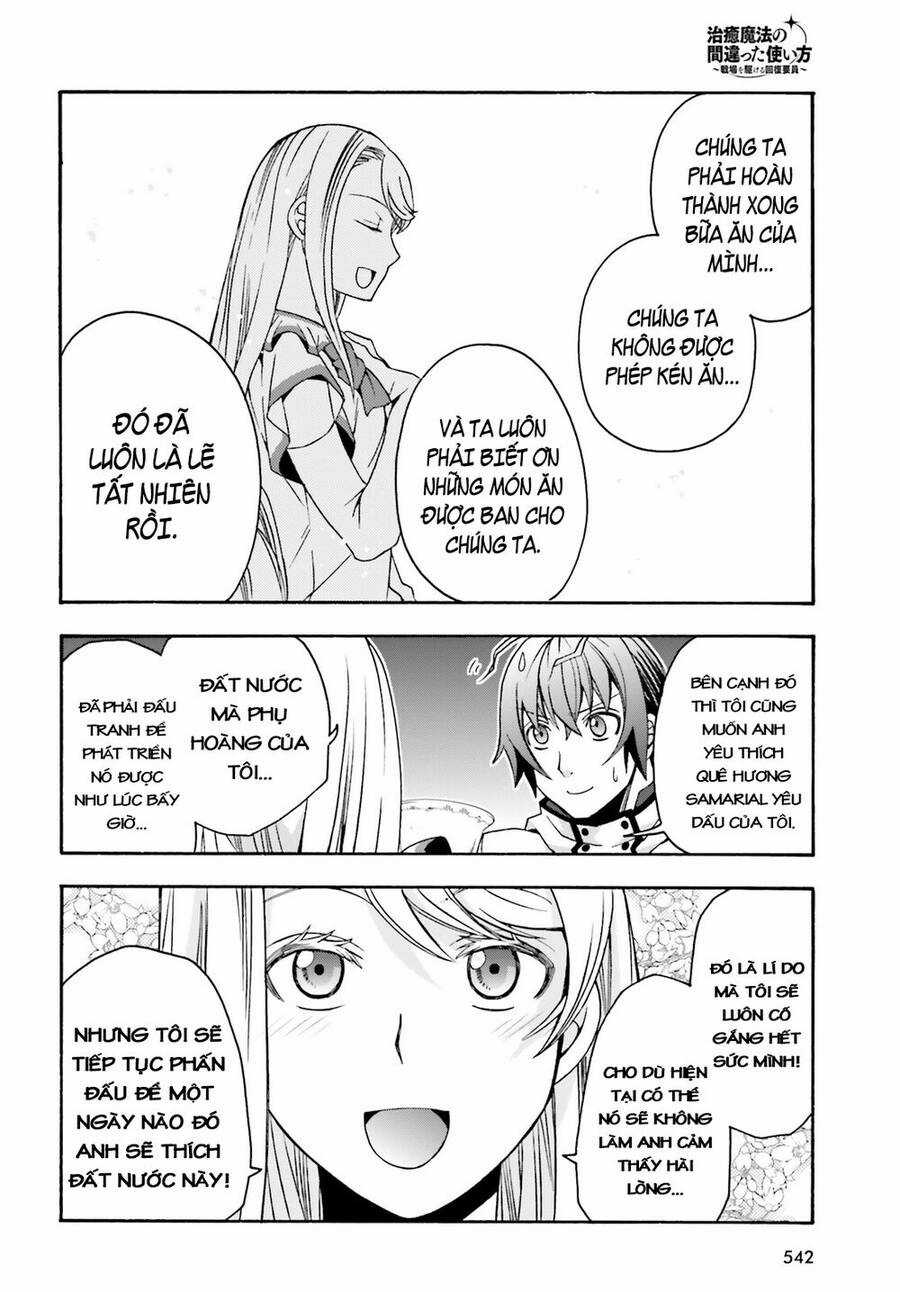 Chiyu Mahou no Machigatta Tsukaikata ~Senjou wo Kakeru Kaifuku Youin Chapter 48 trang 21