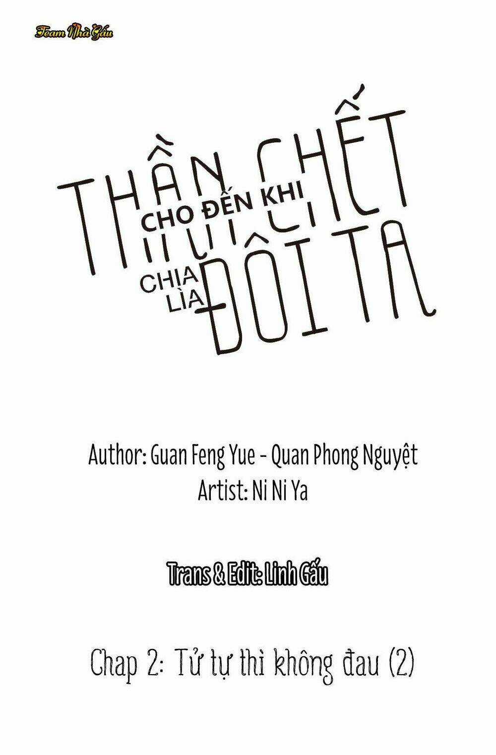 Cho Đến Khi Thần Chết Chia Lìa Đôi Ta Chapter 2 trang 1