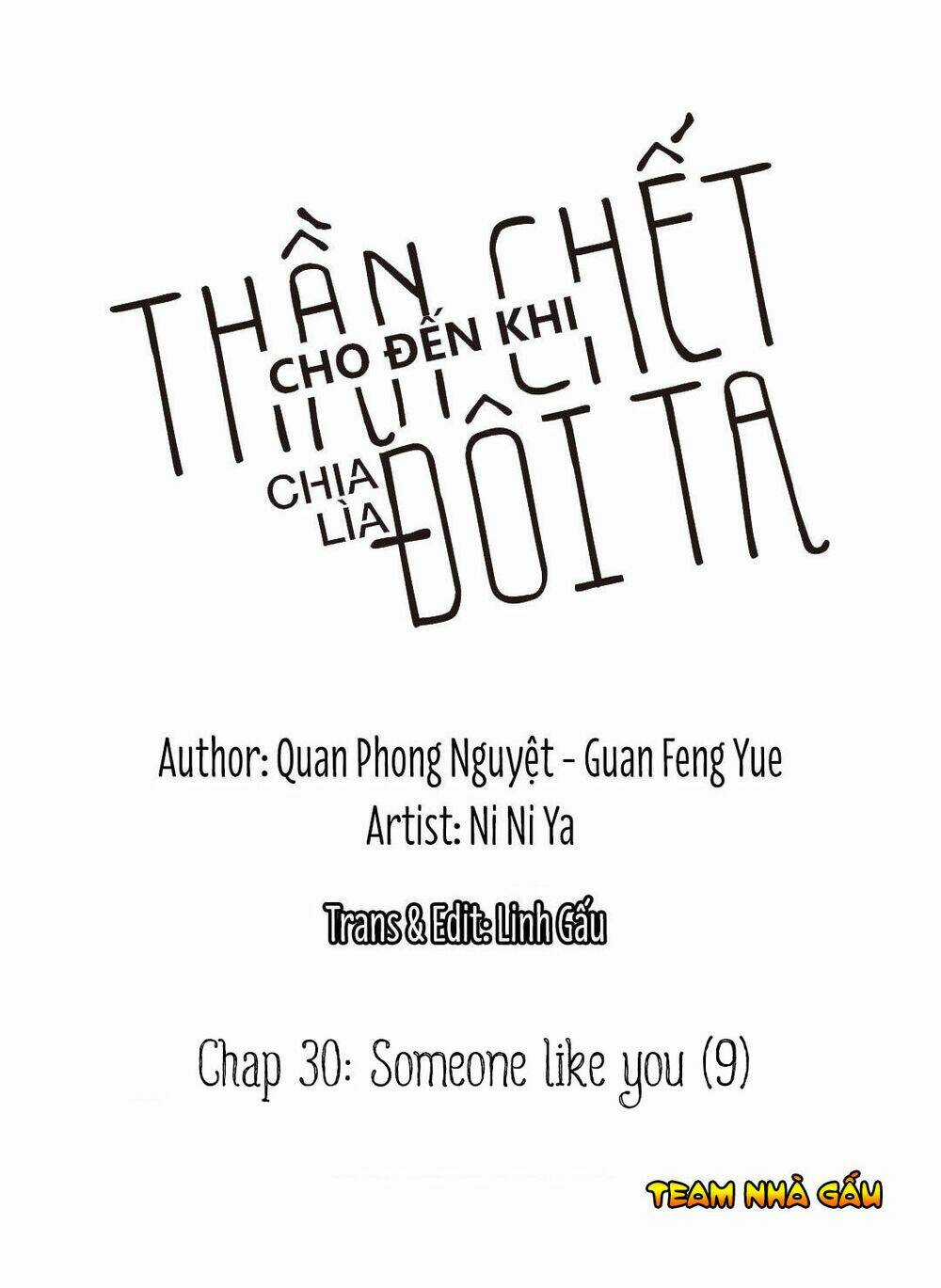 Cho Đến Khi Thần Chết Chia Lìa Đôi Ta Chapter 30 trang 2