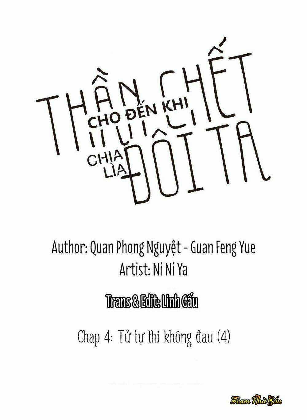 Cho Đến Khi Thần Chết Chia Lìa Đôi Ta Chapter 4 trang 0