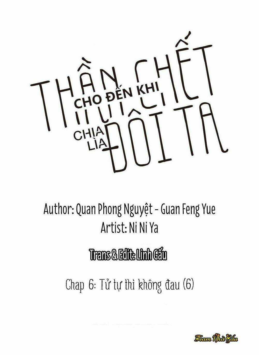 Cho Đến Khi Thần Chết Chia Lìa Đôi Ta Chapter 6 trang 1