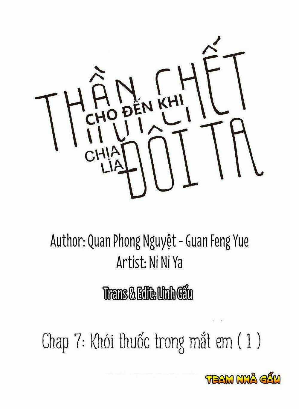 Cho Đến Khi Thần Chết Chia Lìa Đôi Ta Chapter 7 trang 0