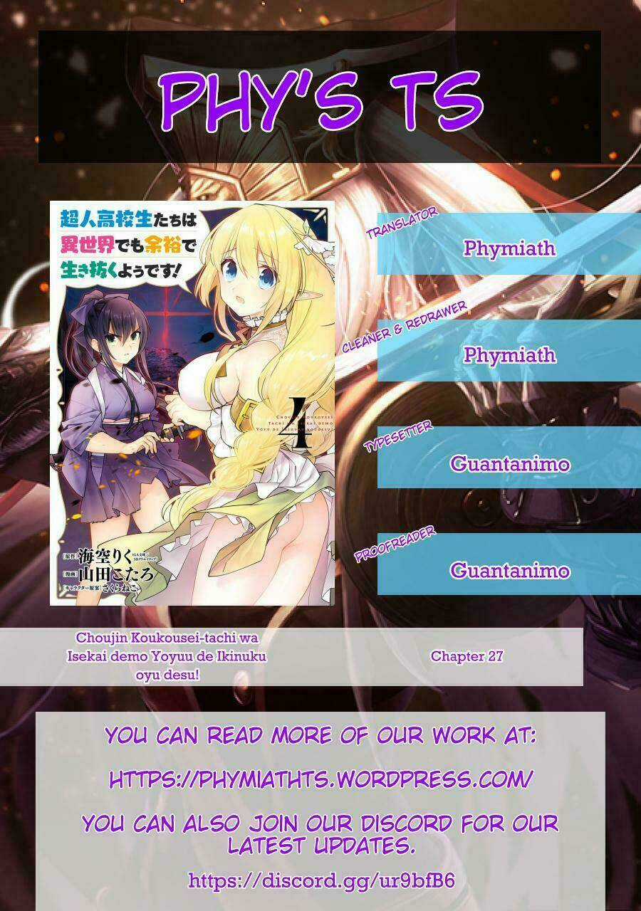 Choujin Koukousei-Tachi Wa Isekai Demo Yoyuu De Ikinuku You Desu Chapter 27 trang 20