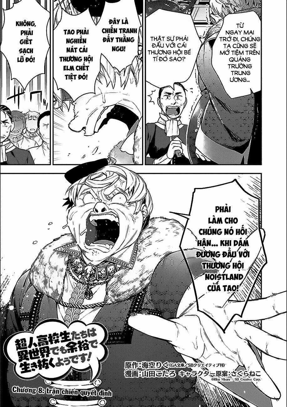 Choujin Koukousei-Tachi Wa Isekai Demo Yoyuu De Ikinuku You Desu Chapter 8 trang 3