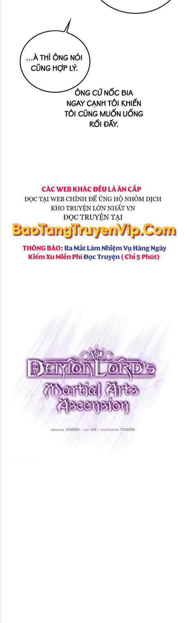 Chúa Quỷ Tăng Cấp Bằng Võ Thuật Chapter 36 trang 9