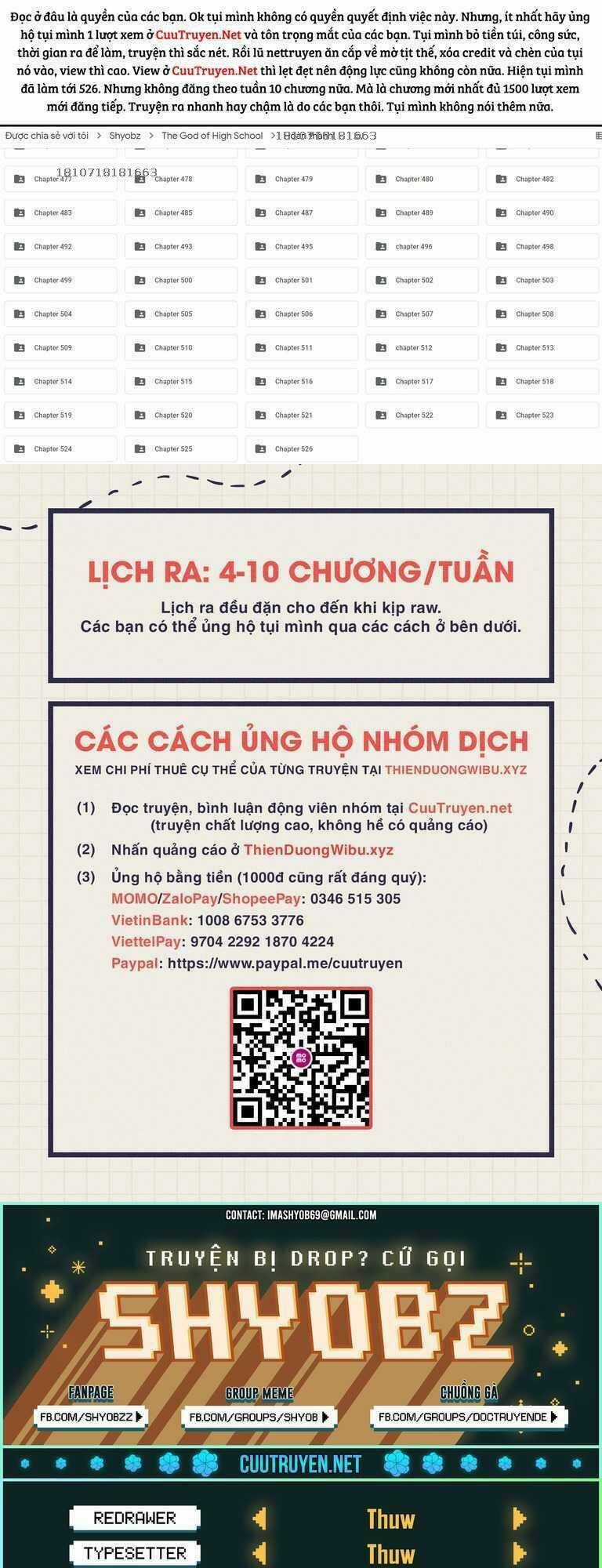 Chúa Tể Học Đường Chapter 514 trang 0