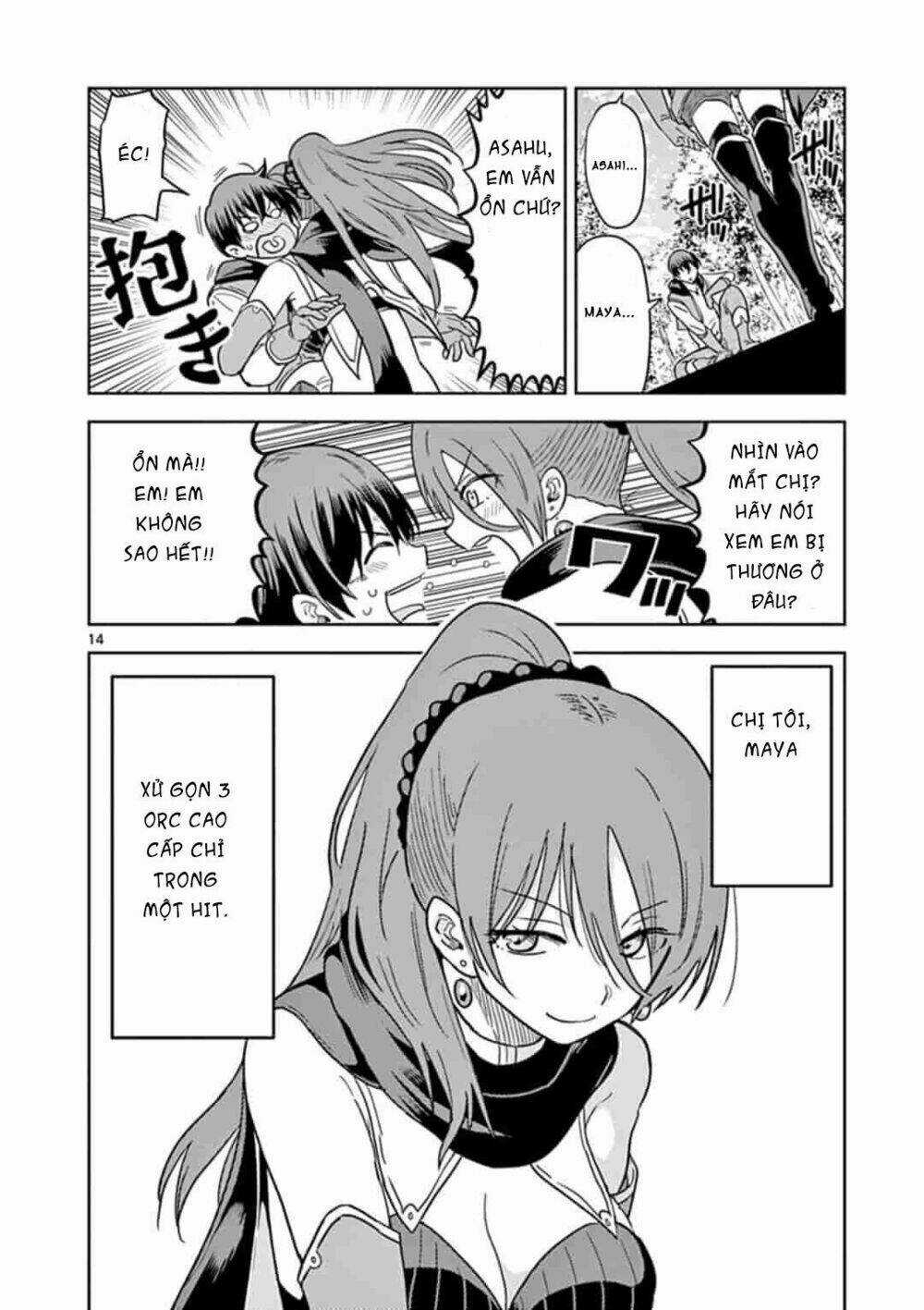 Chuyển Sinh Cùng Bà Chị Đấm Phát Chết Luôn Chapter 1 trang 14