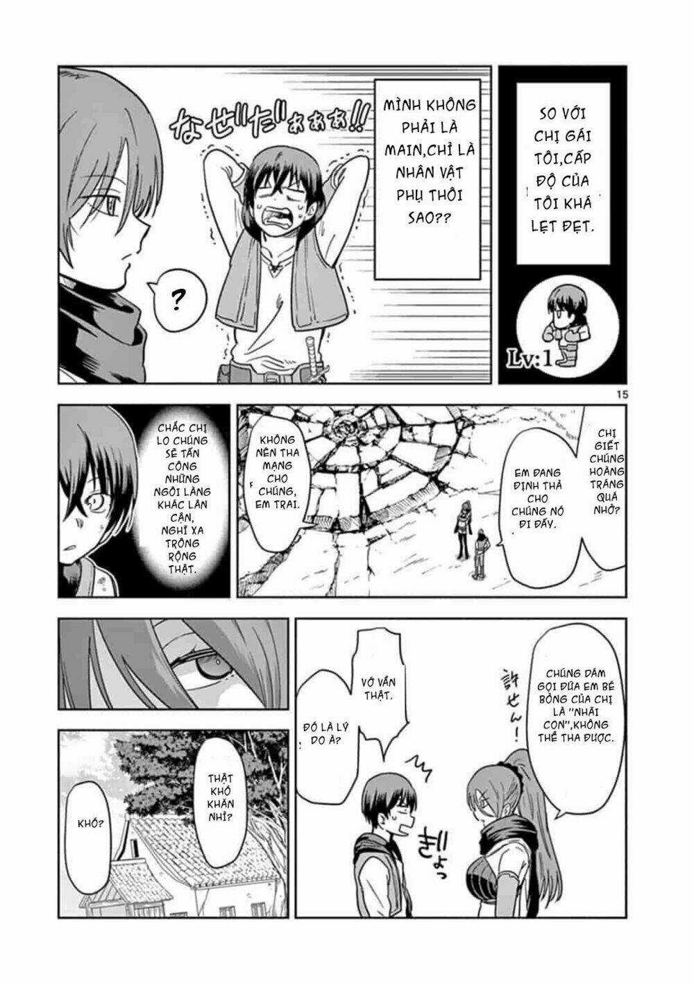 Chuyển Sinh Cùng Bà Chị Đấm Phát Chết Luôn Chapter 1 trang 15