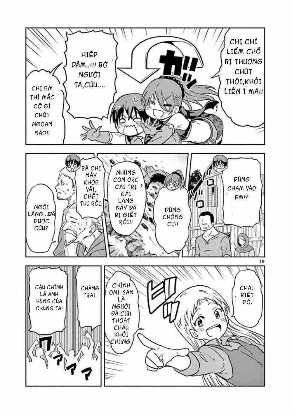 Chuyển Sinh Cùng Bà Chị Đấm Phát Chết Luôn Chapter 1 trang 19