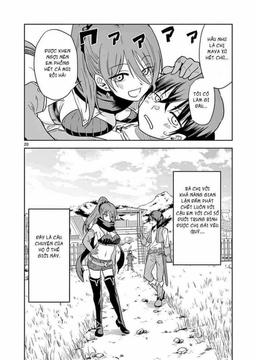 Chuyển Sinh Cùng Bà Chị Đấm Phát Chết Luôn Chapter 1 trang 20