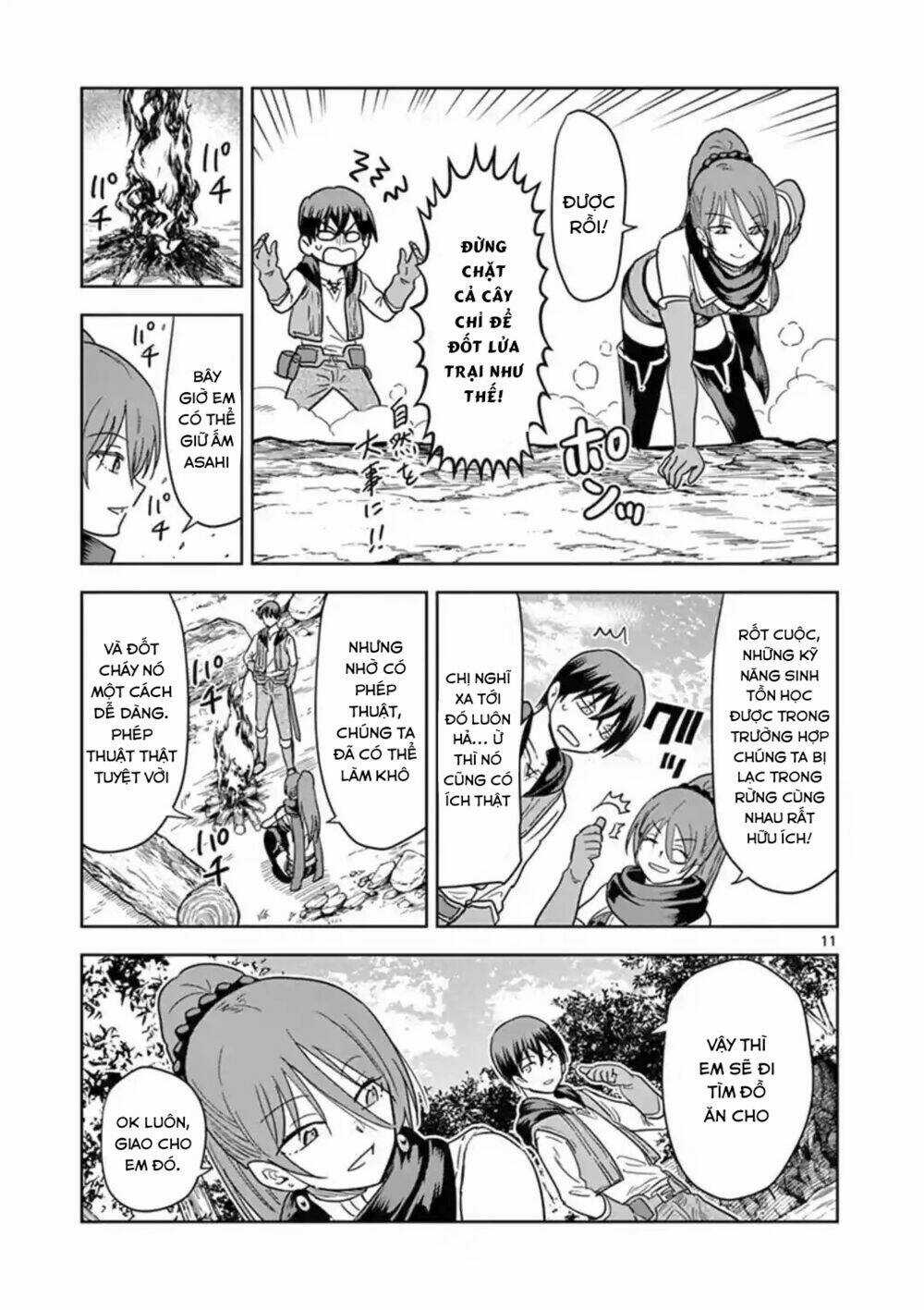 Chuyển Sinh Cùng Bà Chị Đấm Phát Chết Luôn Chapter 4 trang 10