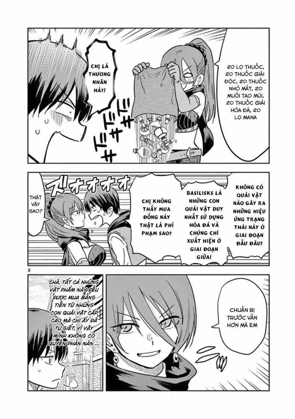 Chuyển Sinh Cùng Bà Chị Đấm Phát Chết Luôn Chapter 4 trang 6