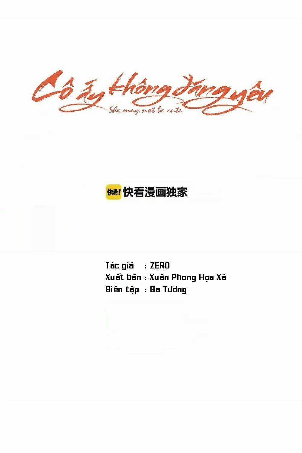 Cô Ấy Không Đáng Yêu Chapter 4 trang 2