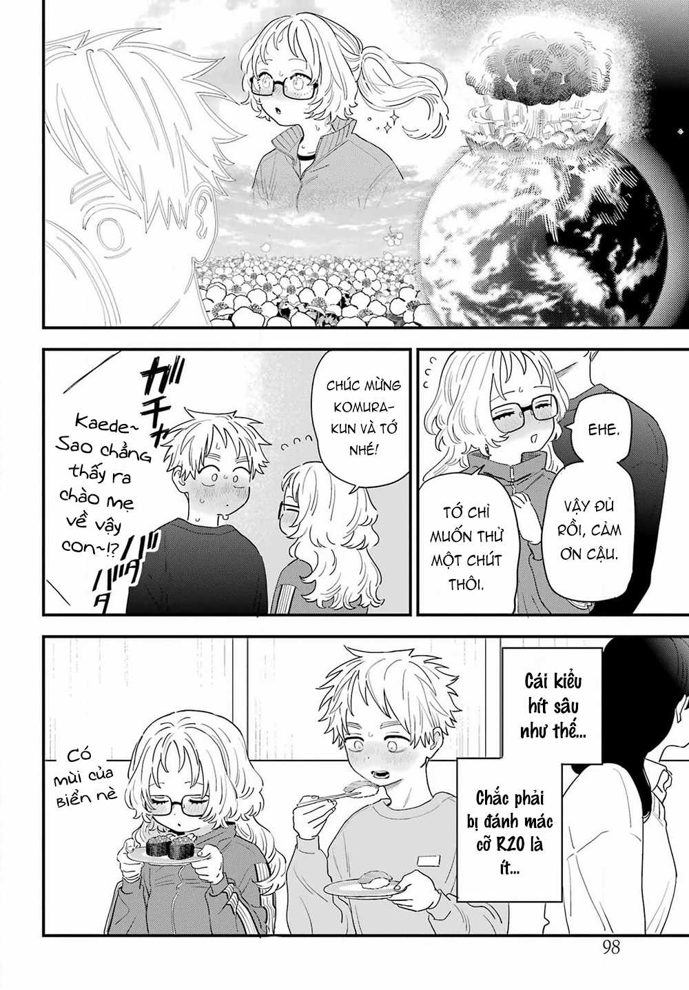 Cô Bạn Gái Mà Mình Thích Lại Quên Mang Theo Kính Mất Rồi Chapter 0 trang 10