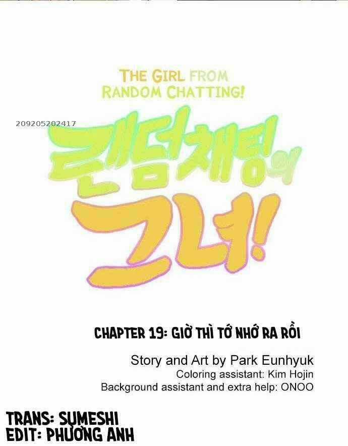 Cô Gái Từ Ứng Dụng Nhắn Tin Ngẫu Nhiên Chapter 19 trang 2