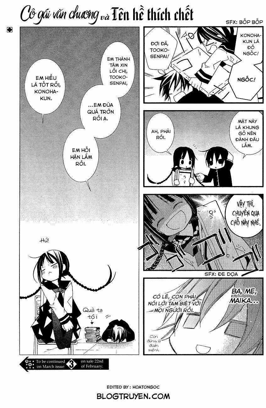 Cô Gái Văn Chương Và Tên Hề Thích Chết Chapter 14 trang 31