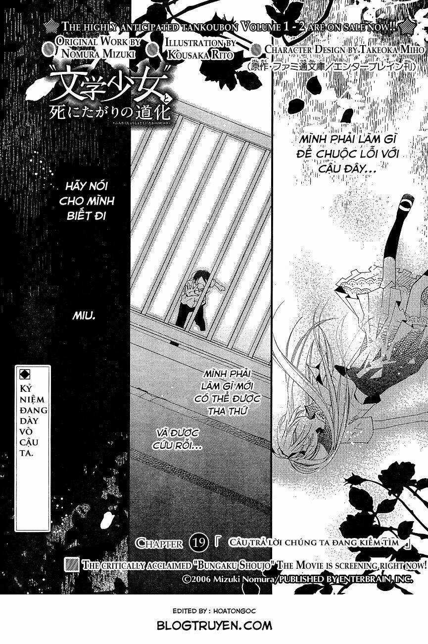 Cô Gái Văn Chương Và Tên Hề Thích Chết Chapter 19 trang 2