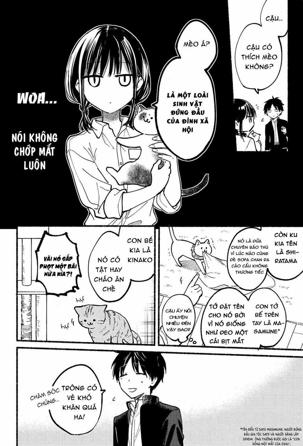 Cô Nàng Mèo Ngủ Gật Và Chàng Trai Hướng Nội Chapter 1.2 trang 10