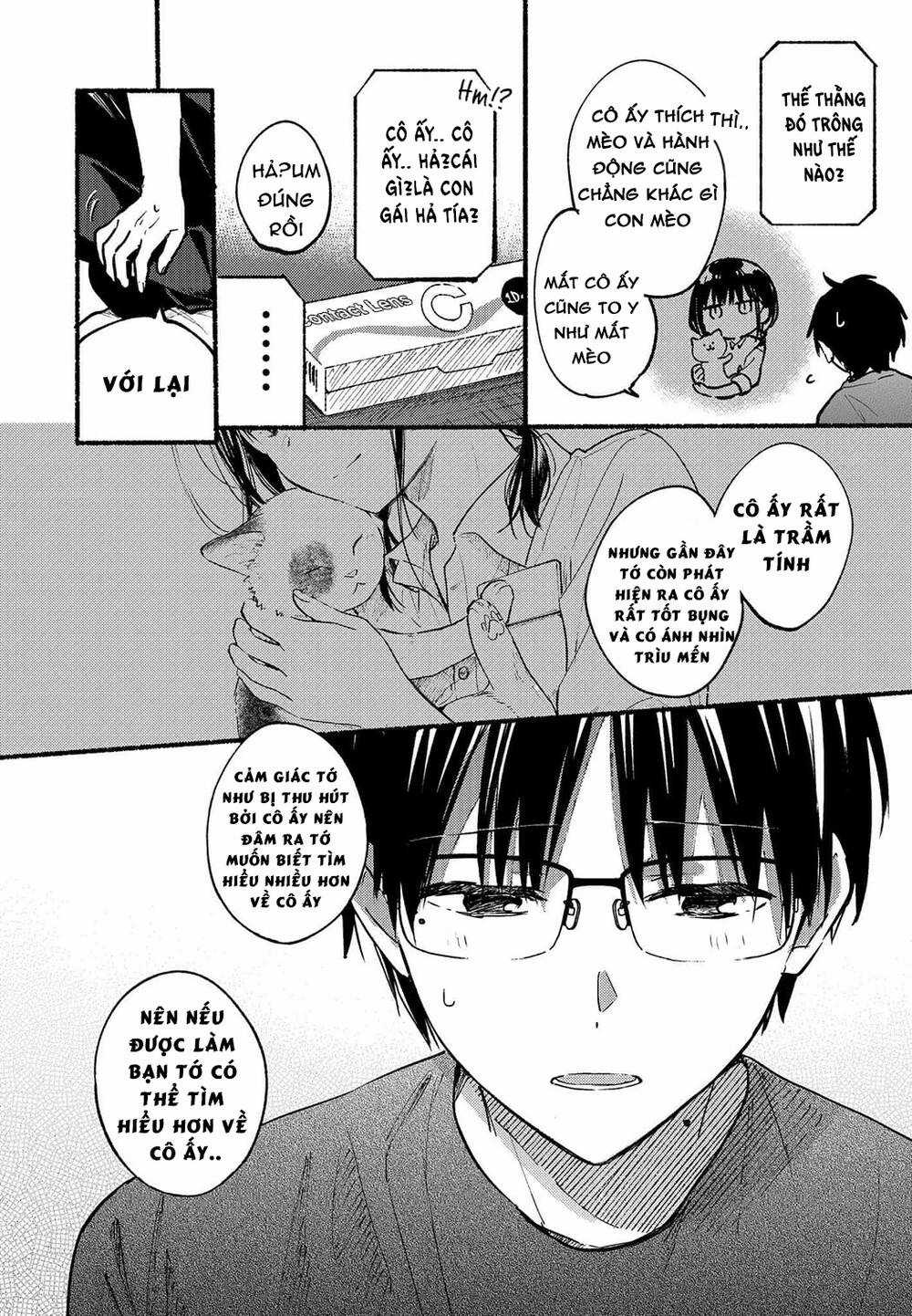 Cô Nàng Mèo Ngủ Gật Và Chàng Trai Hướng Nội Chapter 1.2 trang 16