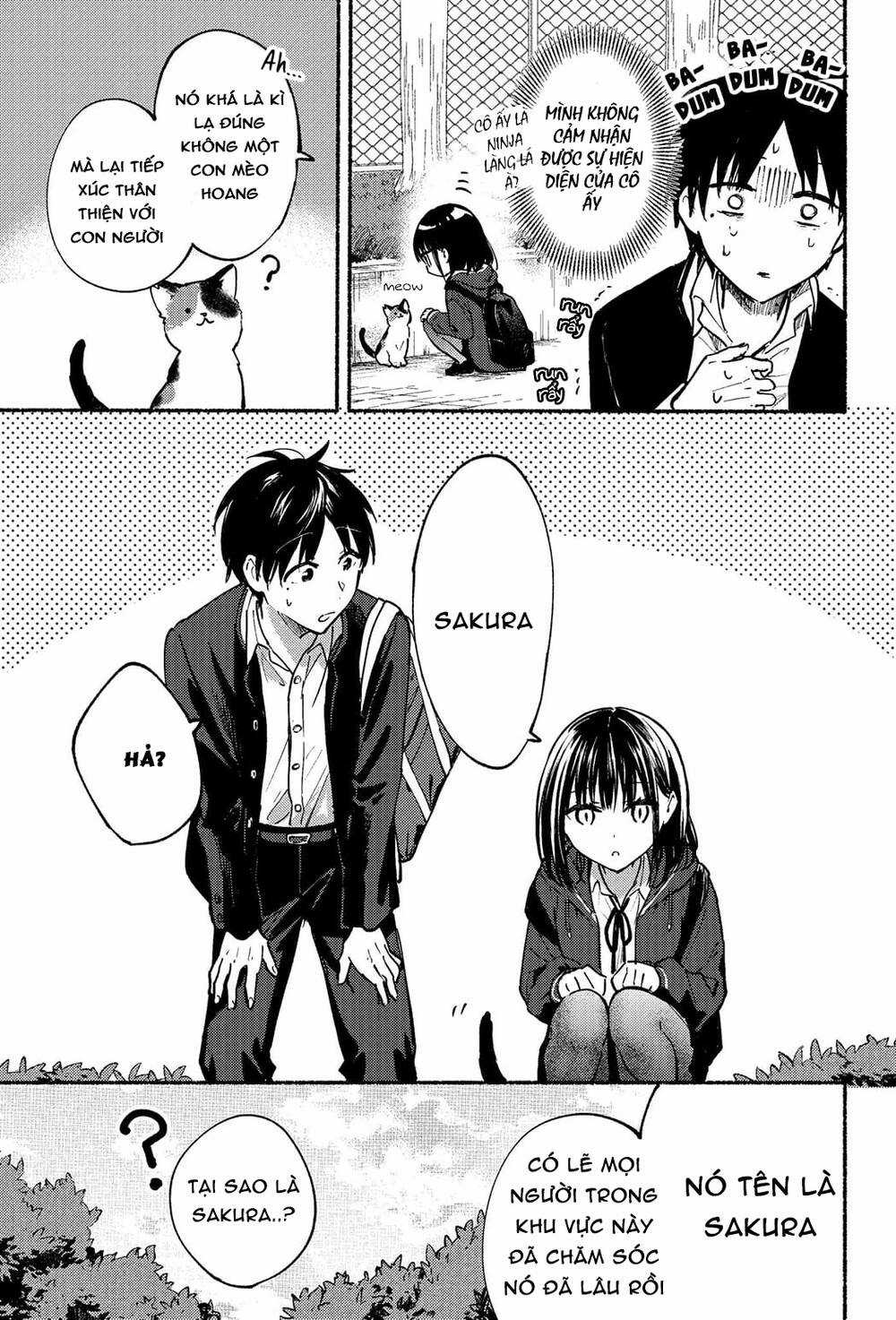 Cô Nàng Mèo Ngủ Gật Và Chàng Trai Hướng Nội Chapter 2 trang 9