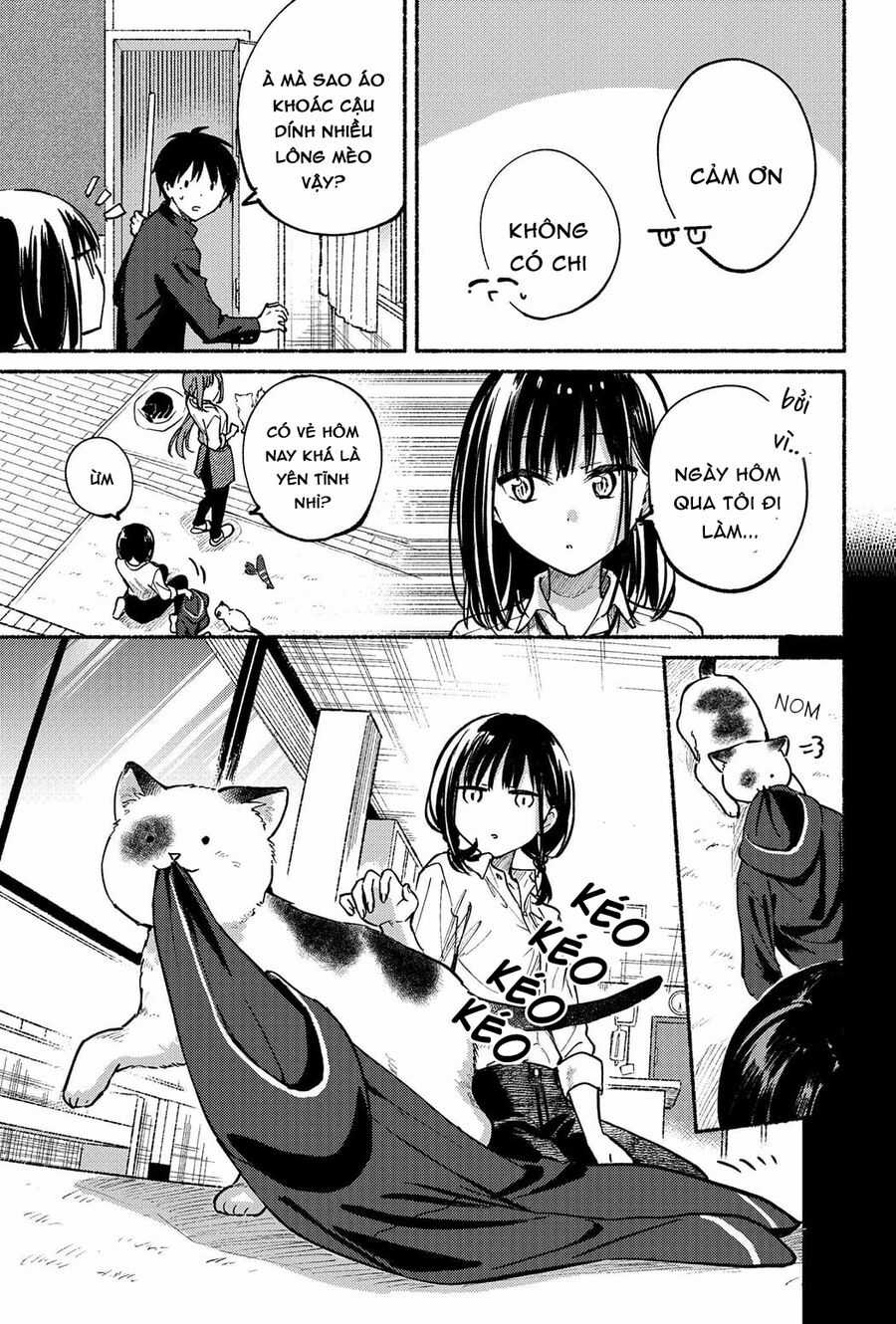 Cô Nàng Mèo Ngủ Gật Và Chàng Trai Hướng Nội Chapter 8 trang 9