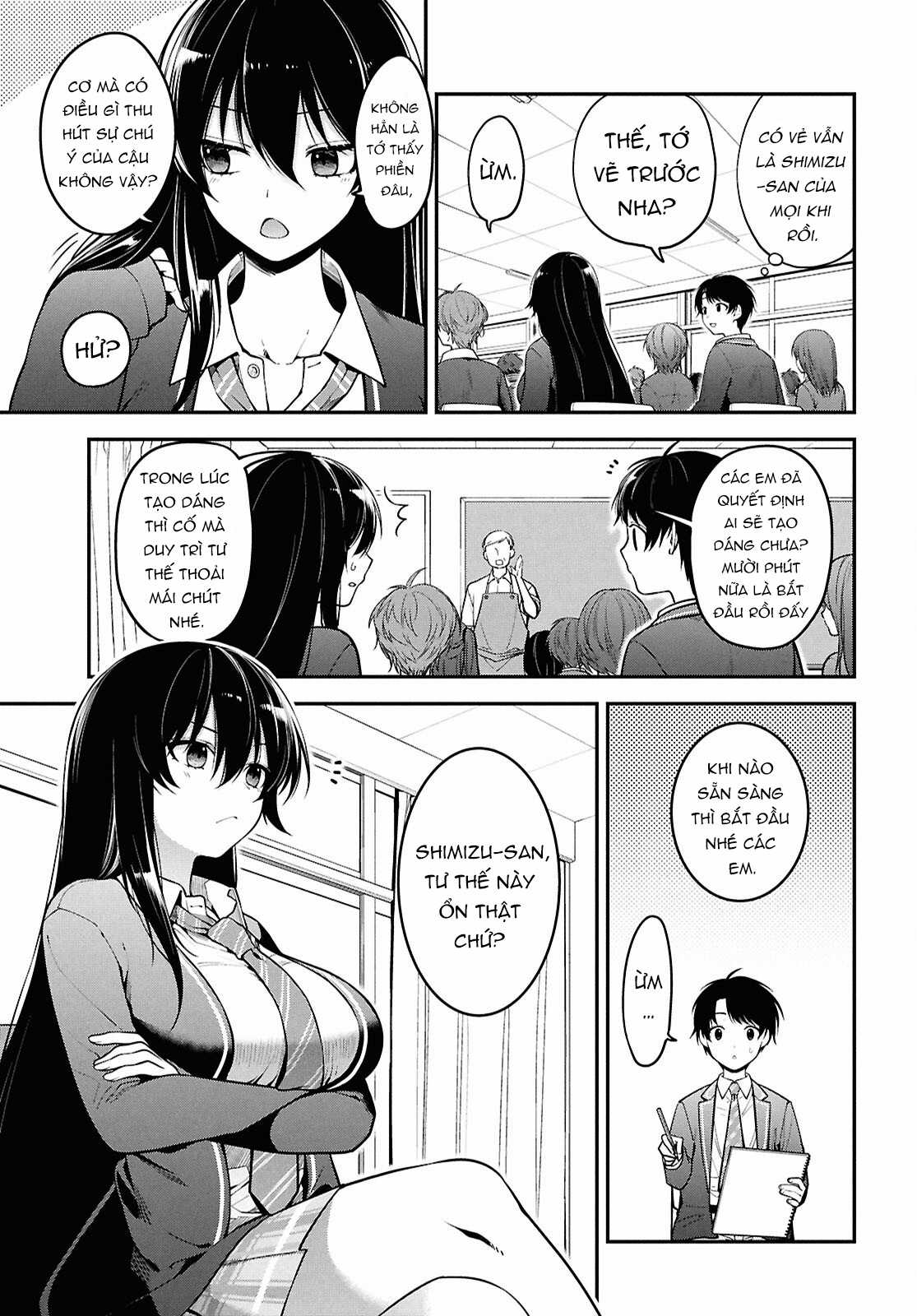 Cô nàng Yankee Shimizu-san bàn bên đã nhuộm tóc đen mất rồi Chapter 1 trang 13