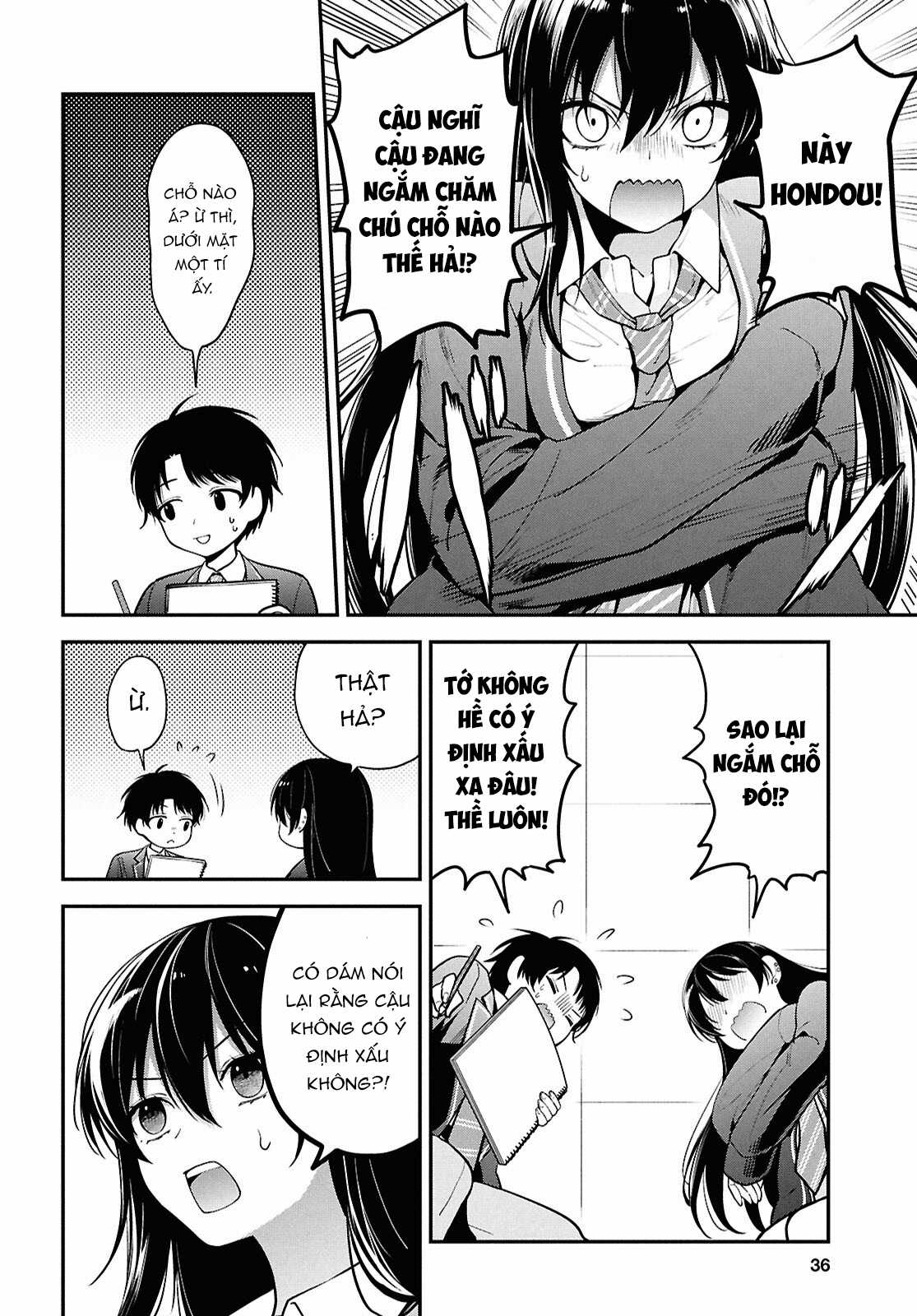 Cô nàng Yankee Shimizu-san bàn bên đã nhuộm tóc đen mất rồi Chapter 1 trang 18