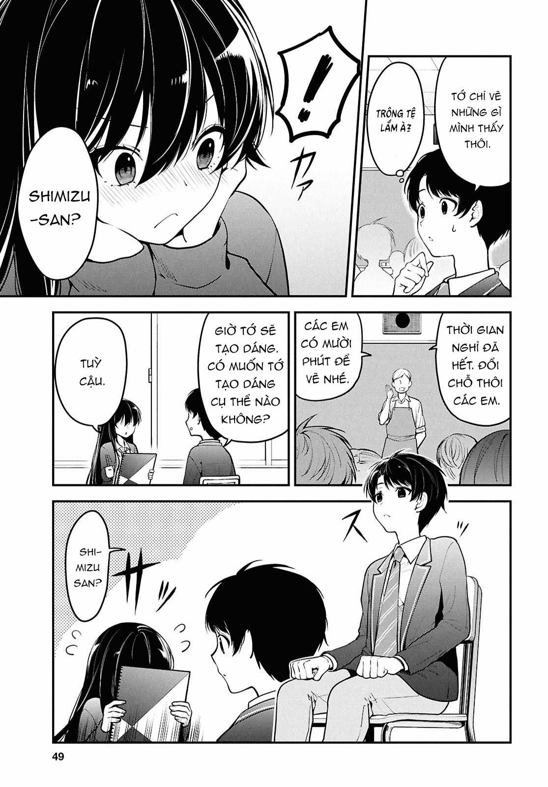 Cô nàng Yankee Shimizu-san bàn bên đã nhuộm tóc đen mất rồi Chapter 1 trang 30