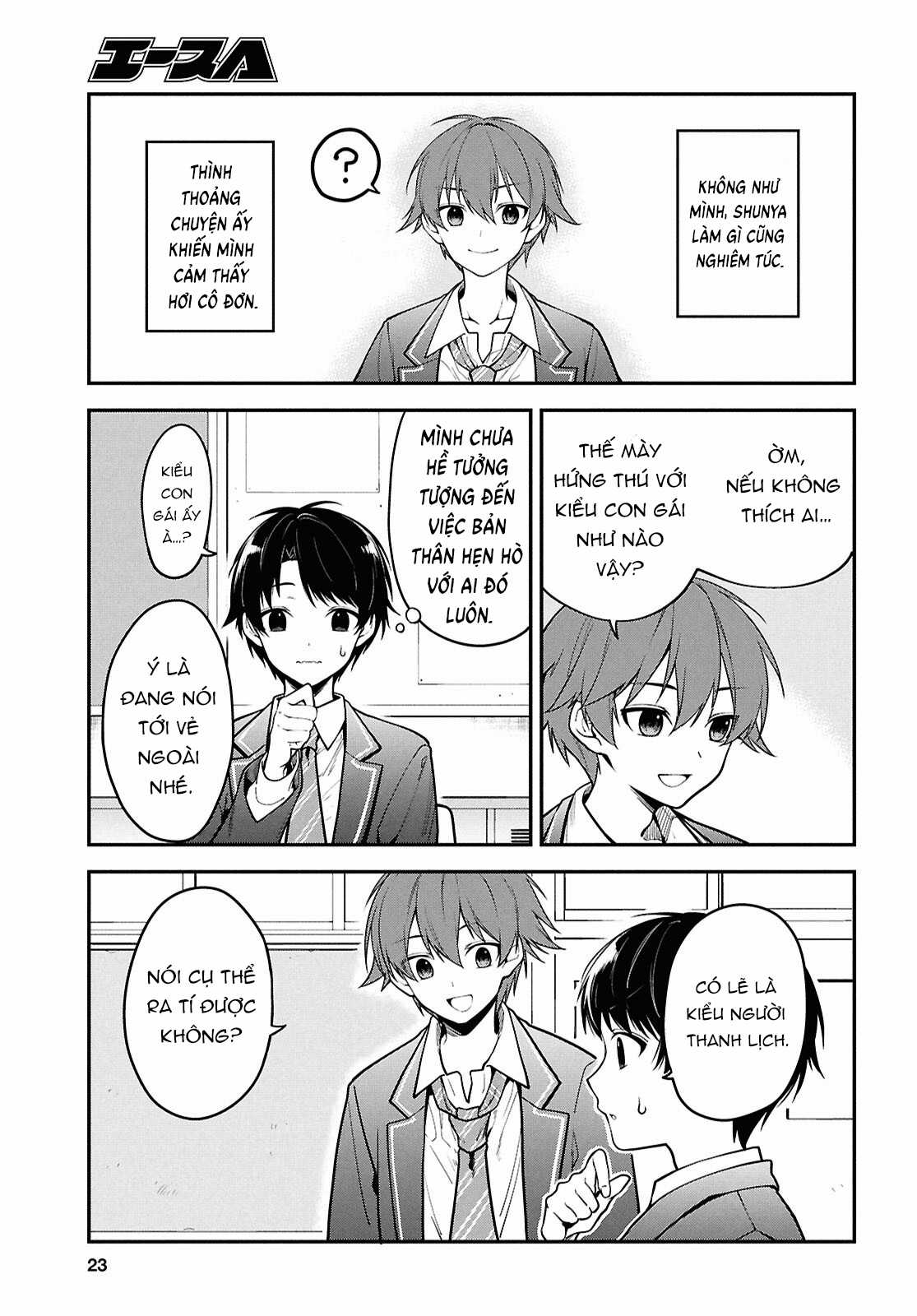 Cô nàng Yankee Shimizu-san bàn bên đã nhuộm tóc đen mất rồi Chapter 1 trang 6