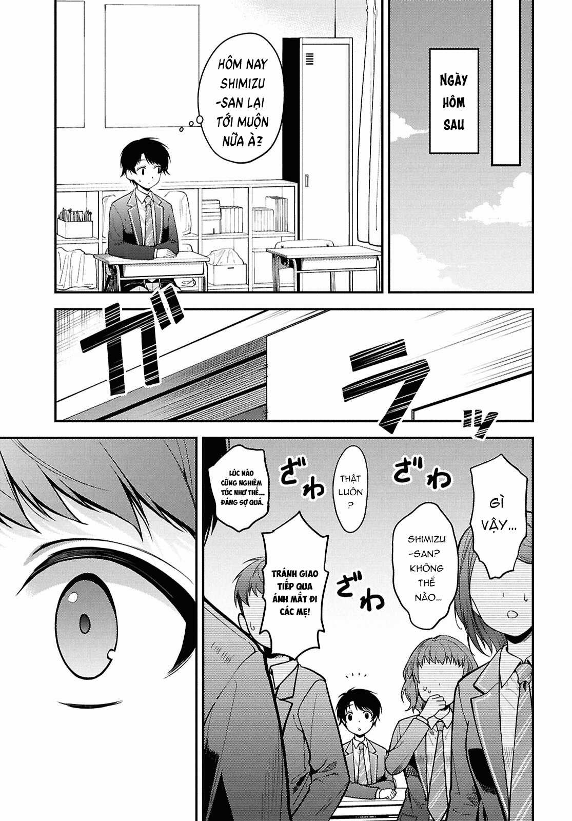 Cô nàng Yankee Shimizu-san bàn bên đã nhuộm tóc đen mất rồi Chapter 1 trang 8