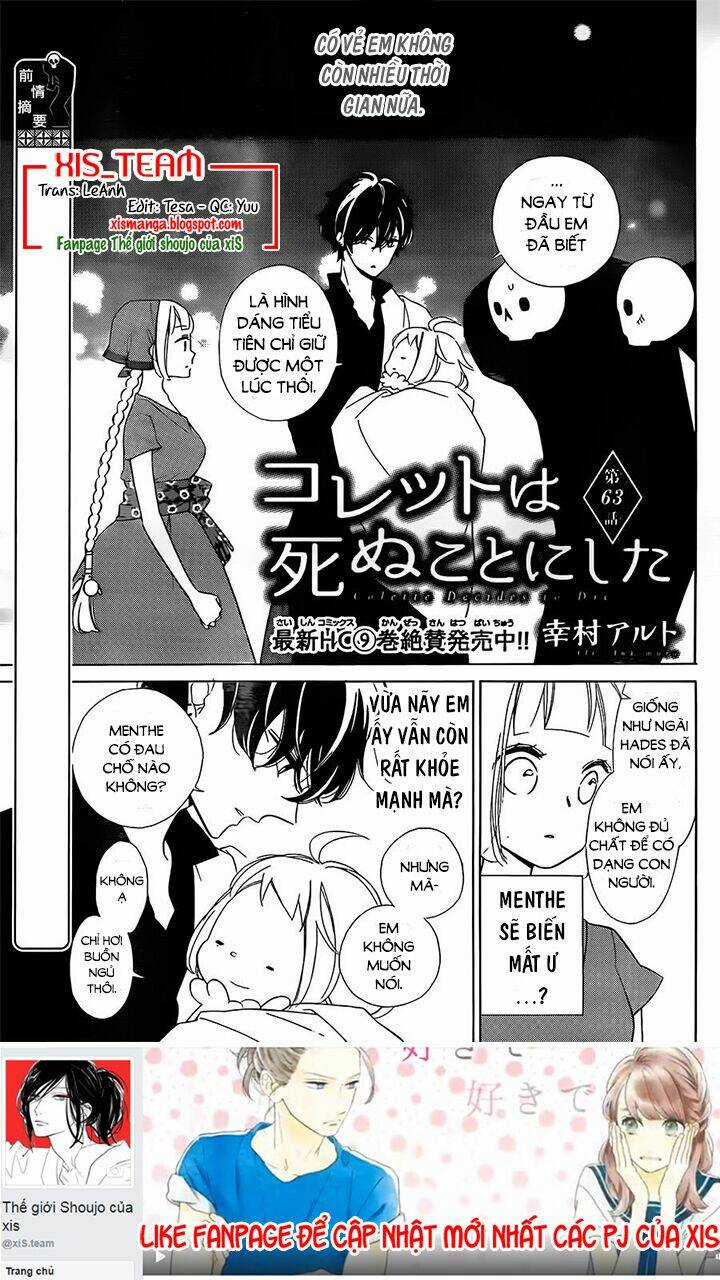 Colette Wa Shinu Koto Ni Shita Chapter 63 trang 1