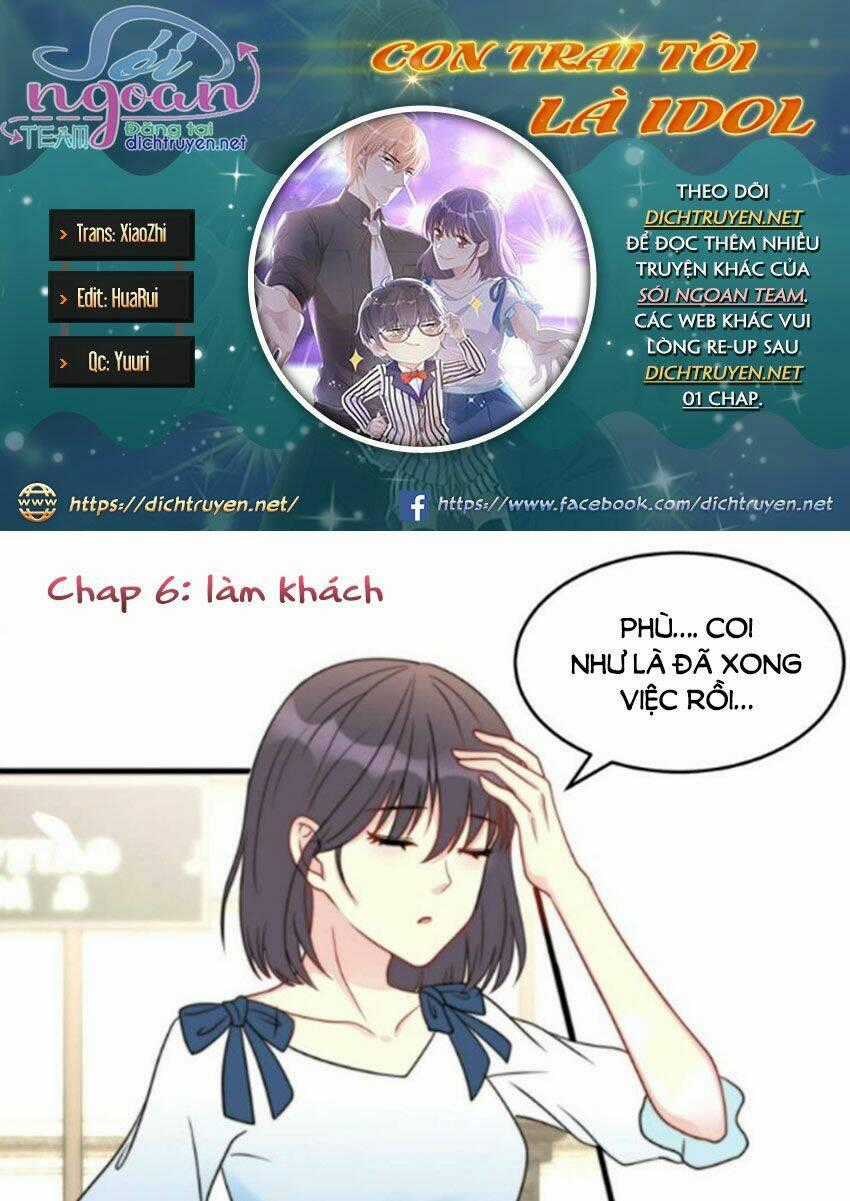 Con Trai Tôi Là Thần Tượng Hàng Đầu Chapter 6 trang 0