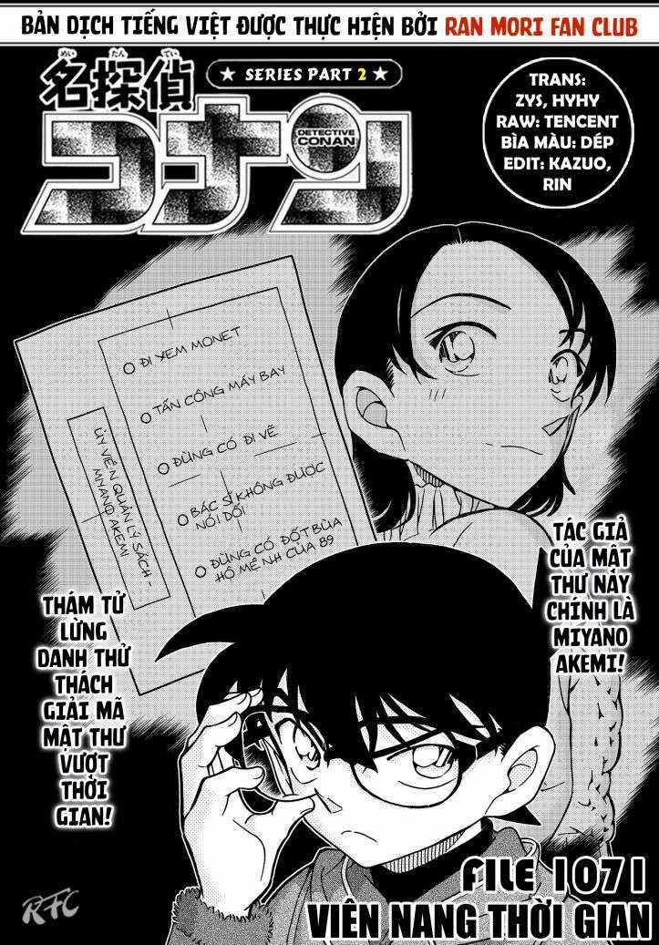 Conan Chapter 1071 trang 1