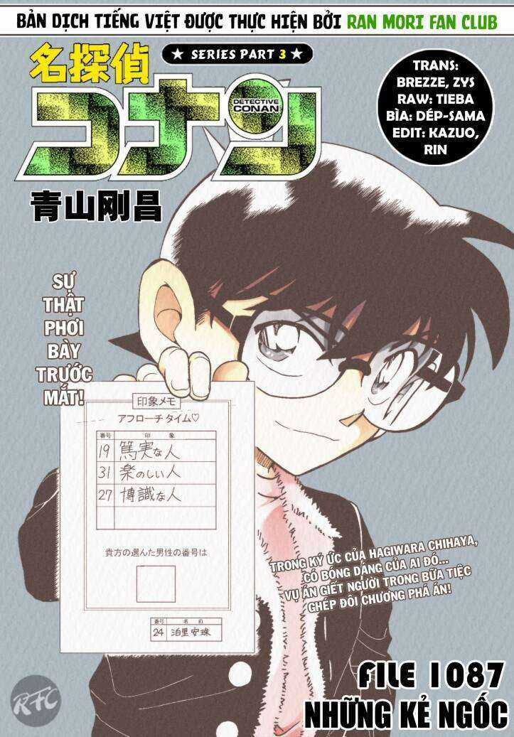 Conan Chapter 1087 trang 0