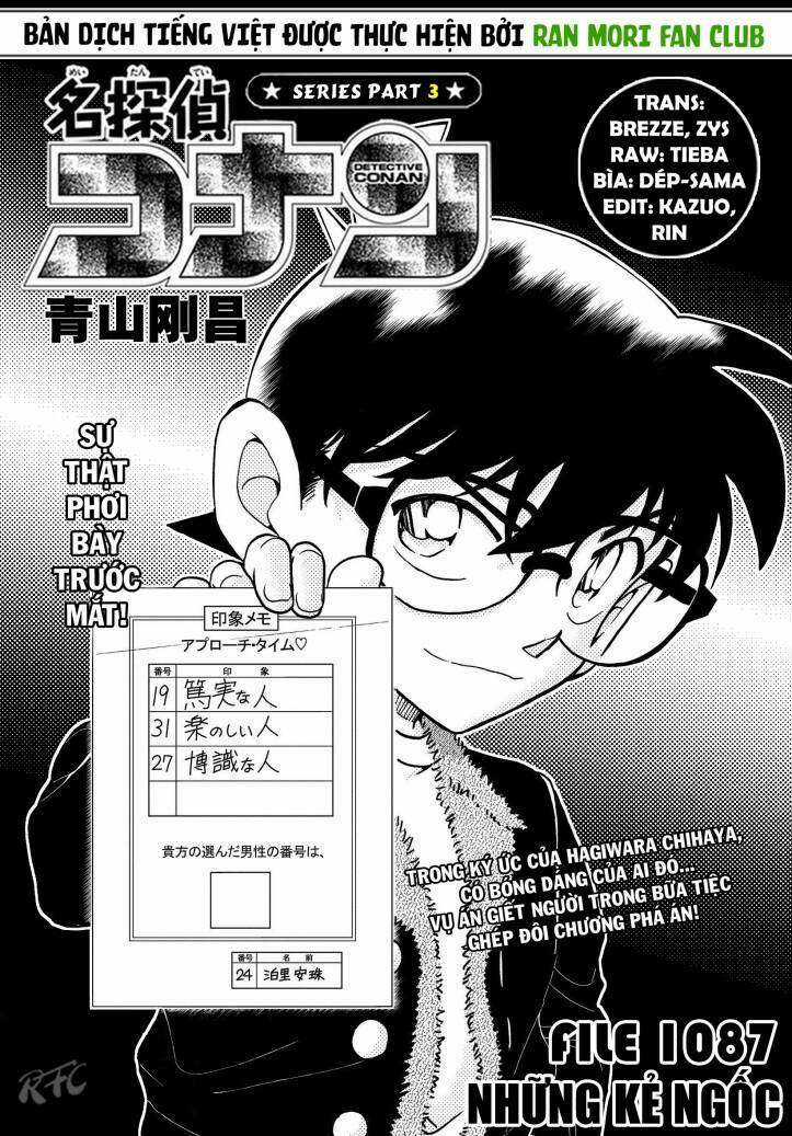 Conan Chapter 1087 trang 1
