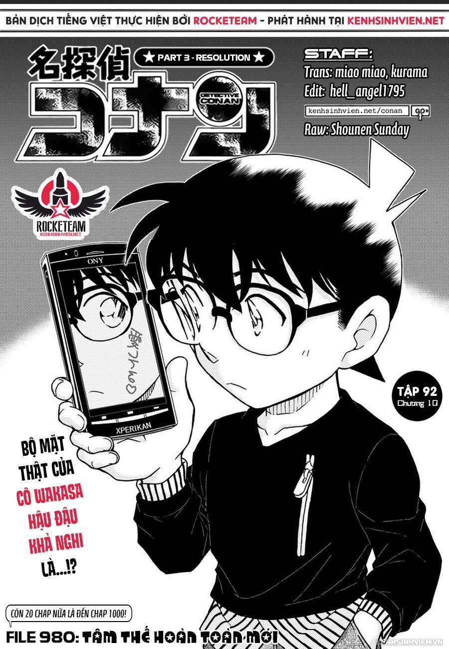 Conan Chapter 980 trang 0