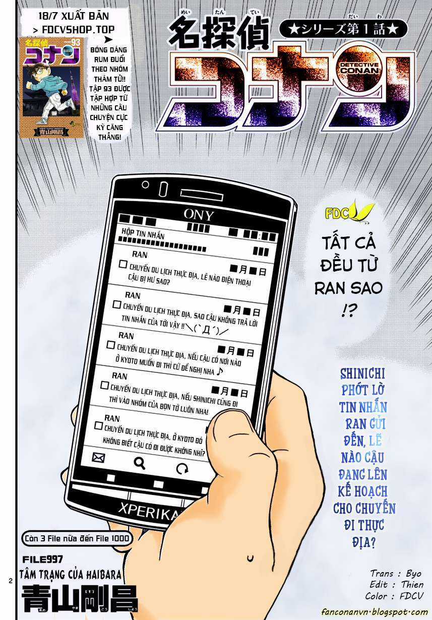 Conan Chapter 997 trang 1