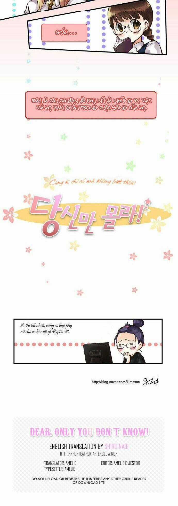 Cưng À! Chỉ Có Anh Không Biết Thôi! Chapter 0 trang 2