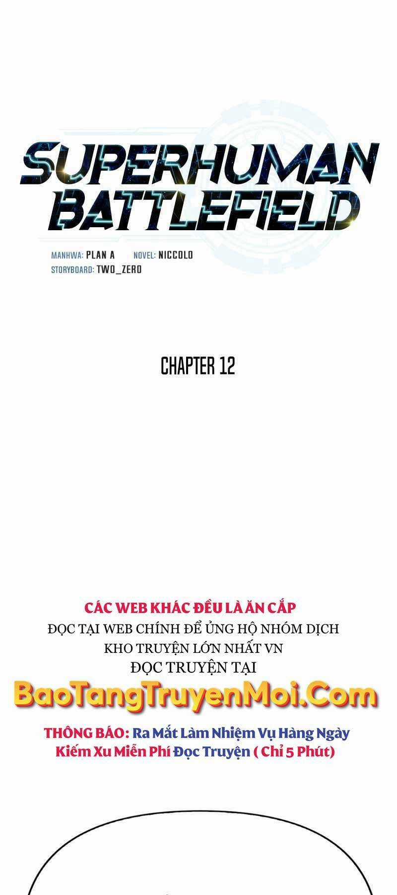 Cuộc Chiến Siêu Nhân Chapter 12 trang 0