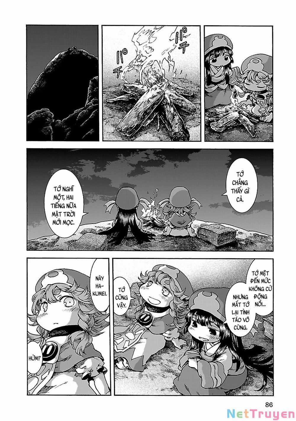 Cuộc Sống Tí Hon Trong Rừng Sâu. Chapter 30.2: Hồi ức của Tóc đỏ - Bình mình trên dây cáp trang 10