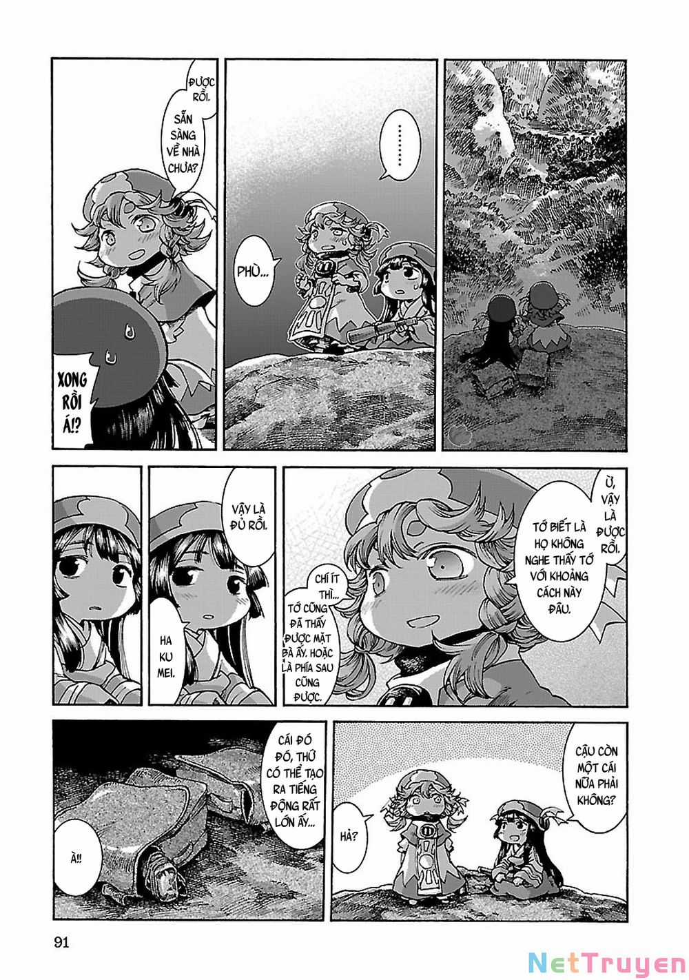 Cuộc Sống Tí Hon Trong Rừng Sâu. Chapter 30.2: Hồi ức của Tóc đỏ - Bình mình trên dây cáp trang 15