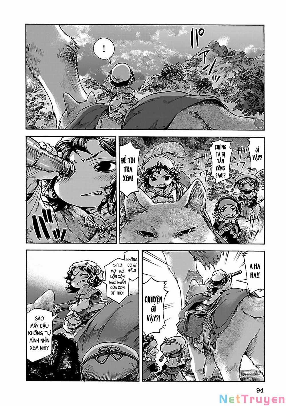 Cuộc Sống Tí Hon Trong Rừng Sâu. Chapter 30.2: Hồi ức của Tóc đỏ - Bình mình trên dây cáp trang 18