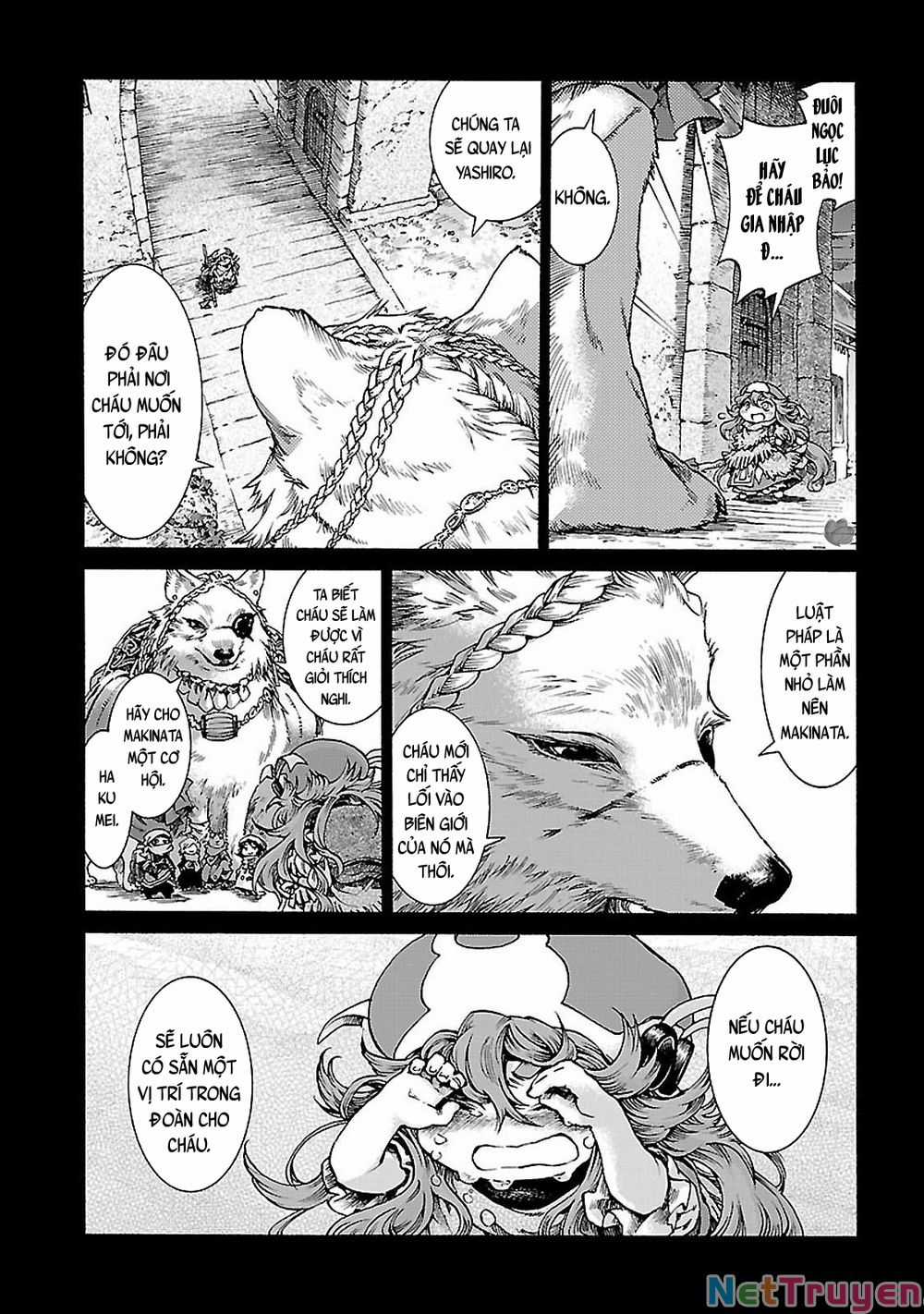 Cuộc Sống Tí Hon Trong Rừng Sâu. Chapter 30.2: Hồi ức của Tóc đỏ - Bình mình trên dây cáp trang 6