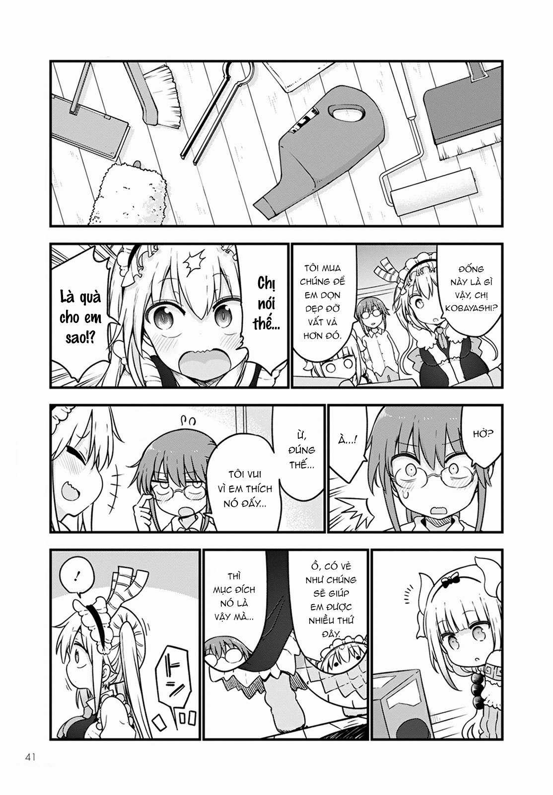 Cuộc Sống Trả Ơn Của Nàng Rồng Tohru! Chapter 115: "Tooru và robot hút bụi" trang 3